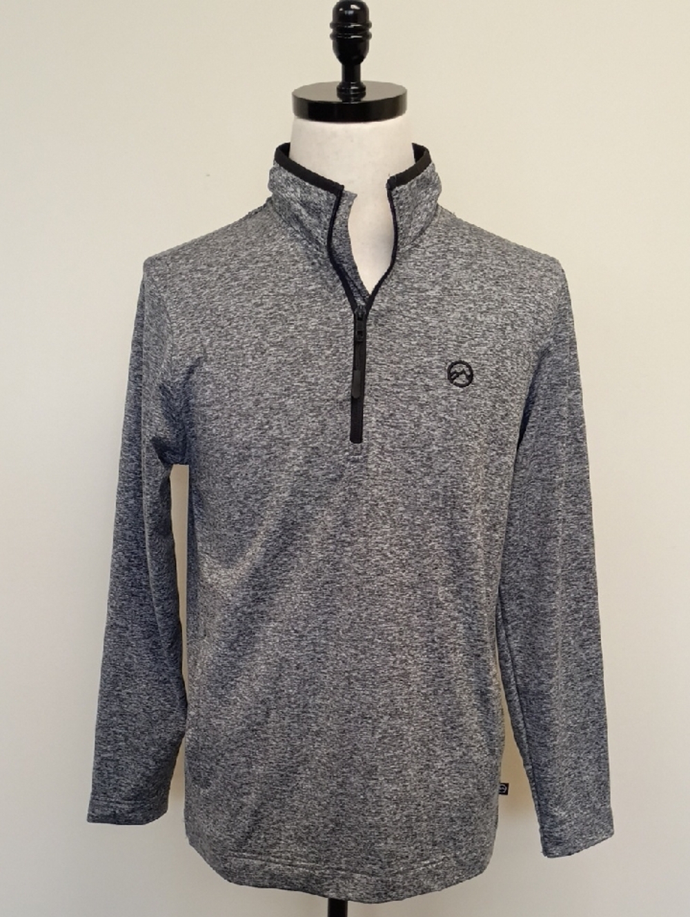 Frontier Supply Co Quarter Zip Pullover Heather Gray Athletic Top Size Small - Picture 1 of 12